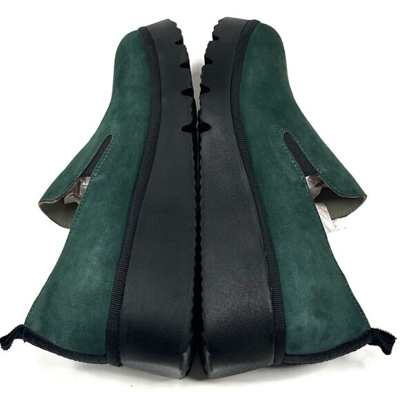 Fly London PECE406FLY Forest Green Wedge Loafer Womens EU 38 US 7.5-8 New $260 - Picture 5 of 10